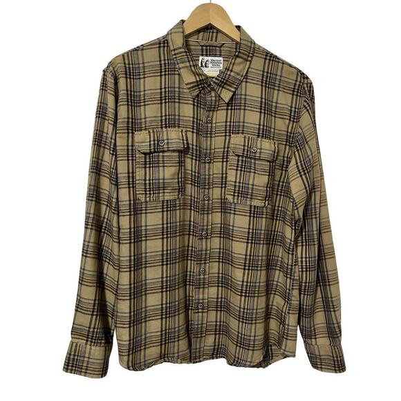 Marmot Mens Bayview Midweight Plaid Flannel Shirt Size L Country Ranch Outdoors - Picture 1 of 7